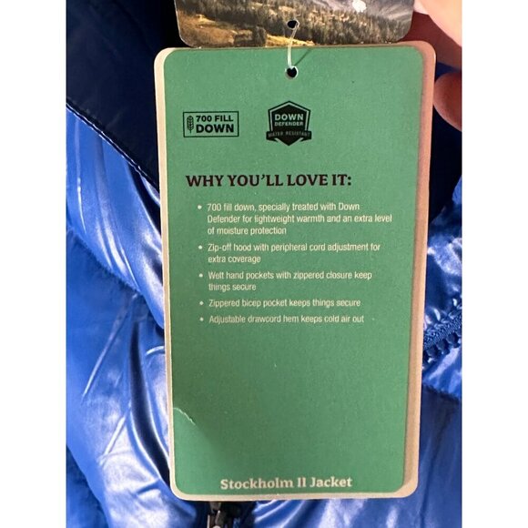 Marmot Men's Stockholm Down Puffy Jacket, Dark Blue/Azure, Size XXL, NWT - Picture 6 of 10